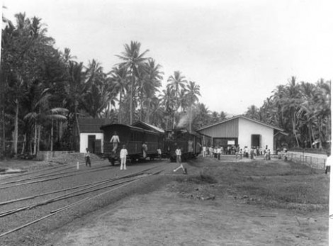 Stasiun Kereta Payakumbuh sekitar tahun 1900